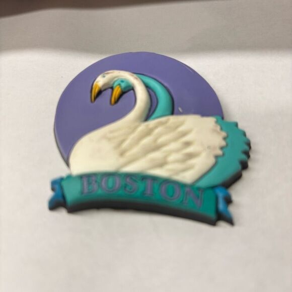 Boston Swan Boat Massachusetts Refrigerator Magnet - Picture 2 of 4